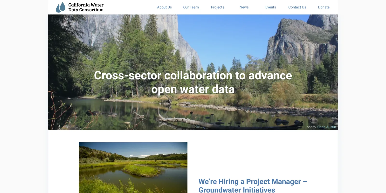 California Water Data Consortium